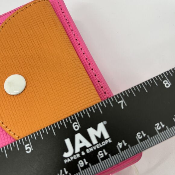 Kate Spade Wristlet Neon Pink Orange Saturday Essentials Bag Y2K Wallet - Picture 6 of 8